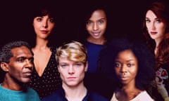 Top row, left-right: Naomi Sheldon, Tsion Habte and Juno Dawson. Bottom row: Lemn Sissay, Tom Rhys Harries and Emmanuella Cole.