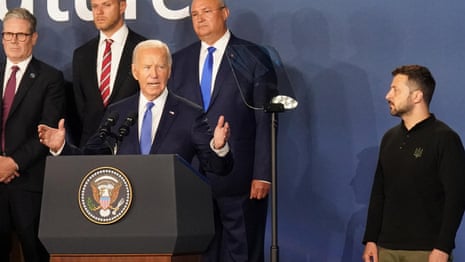 Joe Biden mistakenly refers to Zelenskiy as Putin before correcting himself – video