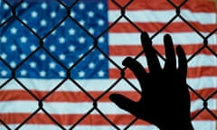 A symbolic representation of immigrants and the united states of america<br>This is an emotional picture about the immigration policies of the united states