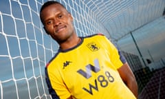 Aston Villa Unveil New Signing Ally Samatta<br>BIRMINGHAM, ENGLAND - JANUARY 20: Mbwana Ally Samatta of Aston Villa poses for a picture at Bodymoor Heath training ground on January 20, 2020 in Birmingham, England. (Photo by Neville Williams/Aston Villa FC via Getty Images)