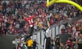 Tampa Bay Buccaneers wide receiver Chris Godwin celebrates his touchdown catch against the Philadelphia Eagles