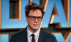 James Gunn poses for a photograph upon arrival at the European Gala screening of “Guardians of the Galaxy Vol. 2” in London.