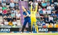 Alyssa Healy appeals for Heather Knights wicket during the Women's Ashes