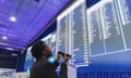 A staff member of the Independent Electoral Commission works at the National Results Operations Center in Midrand, South Africa