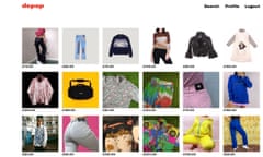 Depop website screenshot