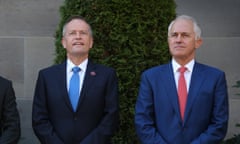 Last Post ceremony War Memorial<br>Prime Minister Malcolm Turnbull and Opposition leader Bill Shorten with Director of the war memorial Brendan Nelson at a last post ceremony at the Australian War memorial in Canberra this evening, Monday 5th February 2018. Photograph by Mike Bowers Guardian Australia