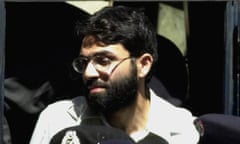 Ahmed Omar Saeed Sheikh at court in Karachi in 2002