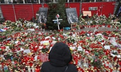 Tributes left to victims of the truck attack in Berlin. 