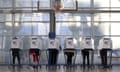 2016 Election New York Voting, New York, USA - 08 Nov 2016<br>Mandatory Credit: Photo by Xinhua/REX/Shutterstock (7426447c) Voters fill in their ballots at a polling station in Brooklyn, New York 2016 Election New York Voting, New York, USA - 08 Nov 2016