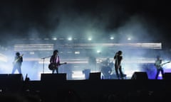 2016 Governors Ball Music Festival - Day 1<br>NEW YORK, NY - JUNE 03: The Strokes perform onstage during the 2016 Governors Ball Music Festival at Randall's Island on June 3, 2016 in New York City. (Photo by Jeff Kravitz/Getty Images for Governors Ball)