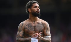 Crystal Palace v Aston Villa - Premier League<br>LONDON, ENGLAND - MAY 19: Douglas Luiz of Aston Villa acknowledges the fans after the Premier League match between Crystal Palace and Aston Villa at Selhurst Park on May 19, 2024 in London, England. (Photo by Alex Davidson/Getty Images)