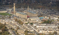 An aerial view of Bradford