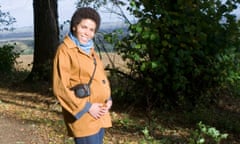 Marchelle Farrell while pregnant with her son near Oxford in 2014