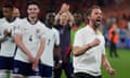 Gareth Southgate celebrates England's semi-final win