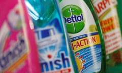Products manufactured by Reckitt Benckiser, including Dettol