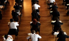 Pupils sitting exams