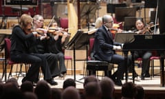 Mahan Esfahani playing the Harpsichord with the Liverpool Philharmonic during his residency at The Liverpool Philharmonic.