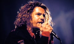 Michael Hutchence singing on stage