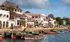 The seafront in Lamu, Kenya