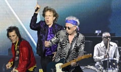 The Rolling Stones on stage in June 2022