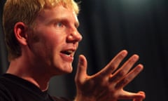 Canberra, October 2, 2003. Danish environmental scientist Professor Bjorn Lomborg speaking at the National Press club in Canberra today. Author of 'The Sceptical Environmentalist' Lomborg states that 'contrary to common wisdom, the globe and the environment is not doomed'. (AAP Image/Alan Porritt) NO ARCHIVING