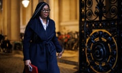 Kemi Badenoch arrives at Downing Street for the last cabinet meeting of 2023.