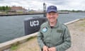 Peter Madsen and his homemade submarine, Nautilus, three months before the death of Kim Wall in August last year.