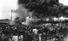 Bradford City’s Valley Parade football ground, 11 May 1985.