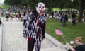 BESTPIX - Insane Clown Posse Fans, Or Juggalos, Protest FBI Gang Designation<br>WASHINGTON, DC - SEPTEMBER 16: A Juggalo gathers during the Juggalo March, at the Lincoln Memorial on the National Mall, September 16, 2017 in Washington, DC. Fans of the band Insane Clown Posse, known as Juggalos, are protesting their identification as a gang by the FBI in a 2011 National Gang Threat Assessment. (Photo by Al Drago/Getty Images *** BESTPIX ***