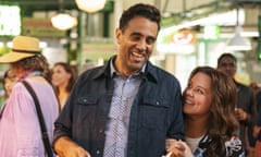 This image released by HBI Max shows Bobby Cannavale, left, and Melissa McCarthy in a scene from “Superintelligence.” (Hopper Stone/HBO Max via AP)