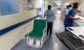 A general view of staff on a NHS hospital ward.