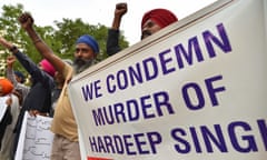Sikh protest in Quetta against India over Sikh activist's murder in Canada <br>epa10880623 Pakistani Sikh minority members hold placards during a protest against India over Sikh activist Hardeep Singh Nijjar's murder in Canada, in Karachi, Pakistan, 24 September 2023. India and Canada are caught in a diplomatic dispute over the alleged involvement of Indian authorities in the killing of Sikh activist Hardeep Singh Nijjar, who allegedly had links with the Khalistan movement in Canada. The Sikh independence movement, known as the Khalistan movement, seeks to establish a separate homeland for Sikhs. EPA/SHAHZAIB AKBER