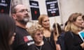 Andrew Malkinson and supporters outside the high court