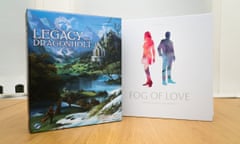 Legacy of Dragonholt and Fog of Love board games