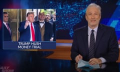 Jon Stewart on Trump allegedly falling asleep during the first day of his criminal trial: “Imagine committing so many crimes, you get bored at your own trial.”