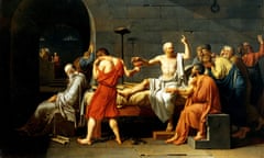 The Death of Socrates - by Jacques Louis David, 1787<br>DHXB9C The Death of Socrates - by Jacques Louis David, 1787