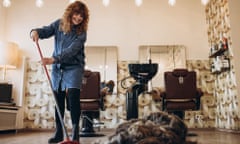 Janine Falke in Kiel processes cut hair in to non-woven fabrics