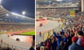 The European Championship qualifier was halted following the deadly shooting of two Swedish fans before the match in Brussels