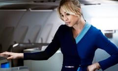 There may be some turbulence ... Kaley Cuoco as Cassie in The Flight Attendant.