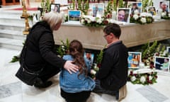 The vigil in Lewiston. The Maine shooting was the 36th mass killing in the US this year.