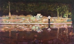 Towards Night 
Peter Doig (1959-), Echo Lake, 1998,. Oil on Canvas.Tate: Presented by the Trustees in honour of Sir Dennis and Lady Stevenson (after Lord and Lady Stevenson of Coddenham), © Peter Doig. All Rights Reserved, DACS