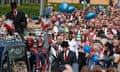 Bradley Lowery funeral<br>PABEST

Jermain Defoe walks behind the funeral cortege for Bradley Lowery, the six-year-old football mascot whose cancer battle captured hearts around the world, on their way to St Joseph's Church for his funeral in Blackhall, County Durham. PRESS ASSOCIATION Photo. Picture date: Friday July 14, 2017. See PA story FUNERAL Bradley. Photo credit should read: Owen Humphreys/PA Wire