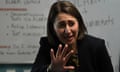 Gladys Berejiklian speaks to school students on Monday