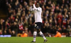 Football - Liverpool v Bolton Wanderers - FA Cup Fourth Round - Anfield - 24/1/15
 Bolton's Emile Heskey applauds the fans as he is substituted
 Mandatory Credit: Action Images / Alex Morton
 Livepic
 EDITORIAL USE ONLY. No use with unauthorized audio, video, data, fixture lists, club/league logos or "live" services. Online in-match use limited to 45 images, no video emulation. No use in betting, games or single club/league/player publications.  Please contact your account representative for further details.