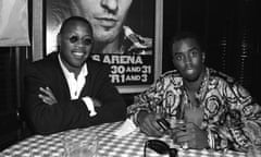 FILE PHOTO: Music executive and founder of Uptown Records, Andre Harrell dies aged 59 NEW YORK - OCTOBER 5: Andre Harrell (L) and Sean ‘Diddy’ Combs (R) pose for a photo at a party after Lifebeat’s Urban Aid benefit concert at Madison Square Garden on October 5, 1995 in New York City, New York. (Photo by Catherine McGann/Getty Images)