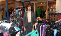 Miranda July inside her interfaith charity shop in Selfridges