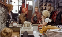 Vivienne Westwood and staff in the Kings Road shop Clothes for Heroes in the 1970s