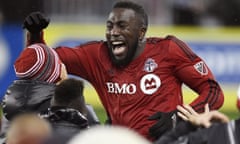 Jozy Altidore celebrates his goal during extra-time