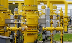 bright yellow gas pipes in poland