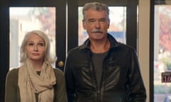 Ellen Barkin and Pierce Brosnan in The Out-Laws.